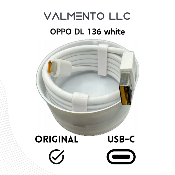 OPPO DL136 USB-A auf USB-C Kabel – Weiß